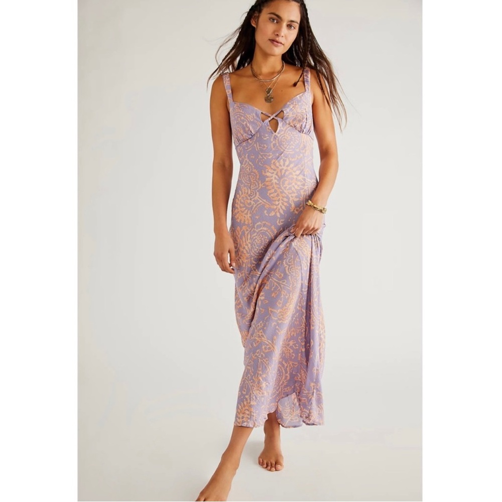 Free People Mindset Mystical Printed Maxi Slip Dress - Brand New with Tags